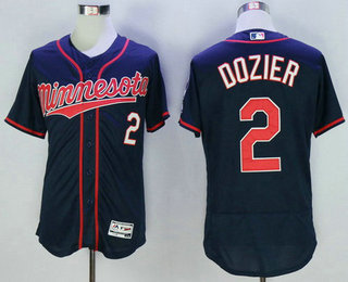 Men's Minnesota Twins #2 Brian Dozier Navy Blue 2016 Flexbase Baseball Jersey