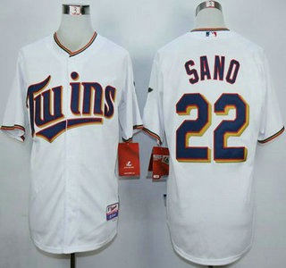 Men's Minnesota Twins #22 Miguel Sano 2015 White Jersey