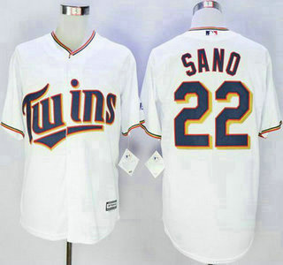 Men's Minnesota Twins #22 Miguel Sano New White Cool Base Jersey