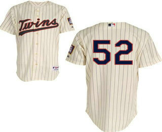 Men's Minnesota Twins #52 Byung-ho Park Cream Stitched Baseball Jersey
