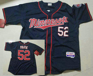 Men's Minnesota Twins #52 Byung-ho Park Navy Blue Stitched Baseball Jersey