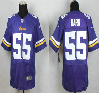 Men's Minnesota Vikings #55 Anthony Barr Nike Purple Elite Jersey