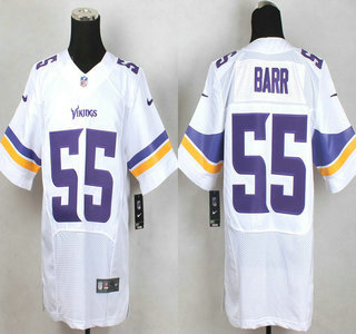 Men's Minnesota Vikings #55 Anthony Barr Nike White Elite Jersey