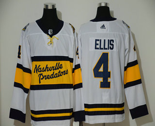 Men's Nashville Predators #4 Ryan Ellis White 2020 Winter Classic adidas Hockey Stitched NHL Jersey