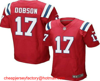 Men's New England Patriots #17 Aaron Dobson Red Alternate Stitched NFL Nike Elite Jersey