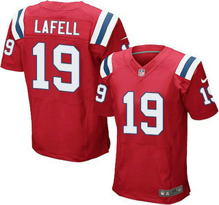 Men's New England Patriots #19 Brandon LaFell Red Alternate NFL Nike Elite Jersey