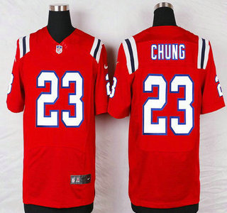 Men's New England Patriots #23 Patrick Chung Red Alternate NFL Nike Elite Jersey