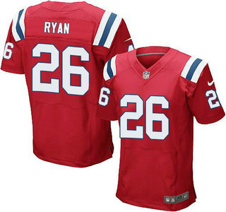 Men's New England Patriots #26 Logan Ryan Red Alternate NFL Nike Elite Jersey