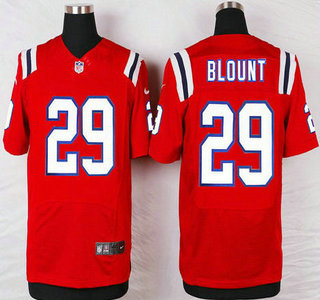Men's New England Patriots #29 LeGarrette Blount Red Alternate NFL Nike Elite Jersey