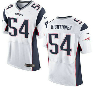 Men's New England Patriots #54 Dont'a Hightower White Road 2015 NFL Nike Elite Jersey