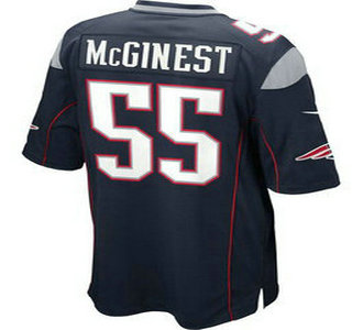 Men's New England Patriots #55 Willie McGinest Navy Blue Retired Player NFL Nike Elite Jersey