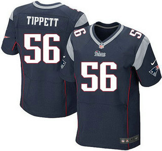 Men's New England Patriots #56 Andre Tippett Navy Blue Retired Player NFL Nike Elite Jersey