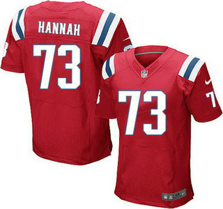 Men's New England Patriots #73 John Hannah Red Retired Player NFL Nike Elite Jersey