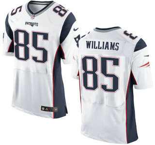 Men's New England Patriots #85 Michael Williams White Road 2015 NFL Nike Elite Jersey