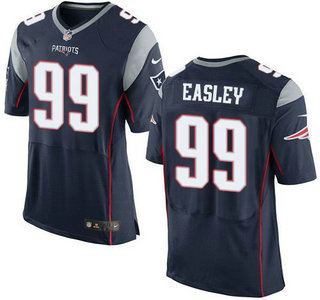 Men's New England Patriots #99 Dominique Easley Navy Blue Team Color 2015 NFL Nike Elite Jersey