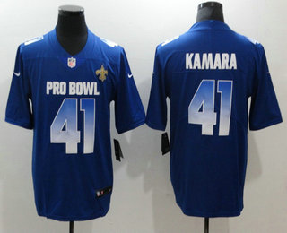 Men's New Orleans Saints #41 Alvin Kamara Royal Blue 2019 Pro Bowl Stitched NFL Nike Game Jersey