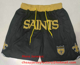 Men's New Orleans Saints Black Just Don Shorts