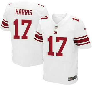 Men's New York Giants #17 Dwayne Harris White Road NFL Nike Elite Jersey