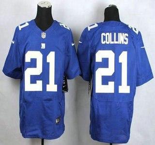 Men's New York Giants #21 Landon Collins Nike Blue Elite Jersey