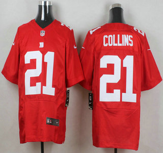 Men's New York Giants #21 Landon Collins Red Alternate NFL Nike Elite Jersey