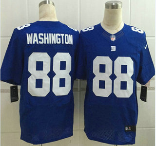 Men's New York Giants #88 Corey Washingto Nike Blue Elite Jersey