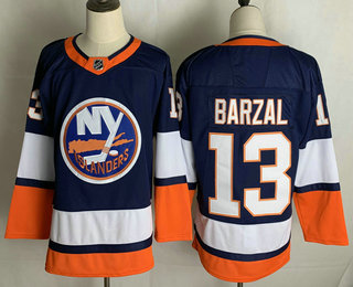 Men's New York Islanders #13 Mathew Barzal Light Blue Jersey