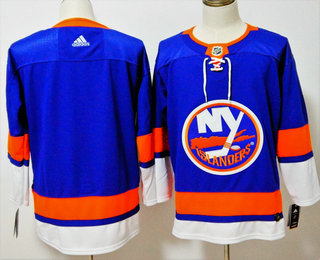 Men's New York Islanders Blank Blue Home 2017-2018 Hockey Stitched NHL Jersey