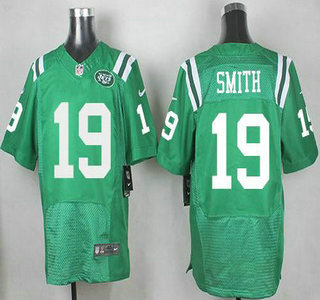 Men's New York Jets #19 Devin Smith Nike Kelly Green Color Rush 2015 NFL Elite Jersey