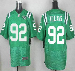 Men's New York Jets #92 Leonard Williams Nike Kelly Green Color Rush 2015 NFL Elite Jersey