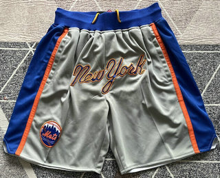 Men's New York Mets Grey Just Don Shorts