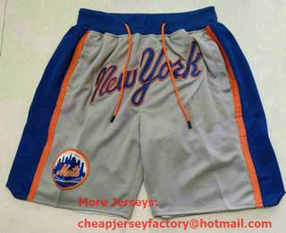 Men's New York Mets Grey Just Don Shorts Swingman Shorts