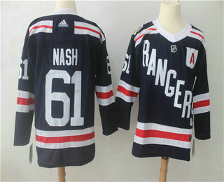 Men's New York Rangers #61 Mark Stone Royal Blue With A Patch 2018 Winter Classic Stitched NHL Hockey Jersey
