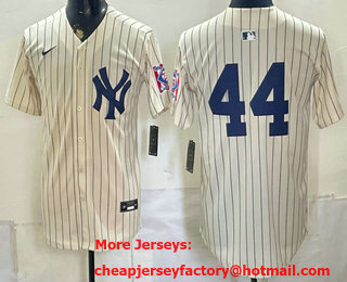 Men's New York Yankees #44 Reggie Jackson Cream 1939 Throwback Jersey