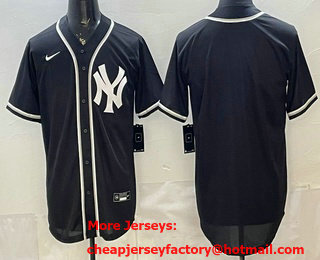 Men's New York Yankees Blank 2026 Black Fashion Cool Base Jersey