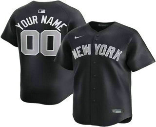 Men's New York Yankees Customized Navy Limited Jersey