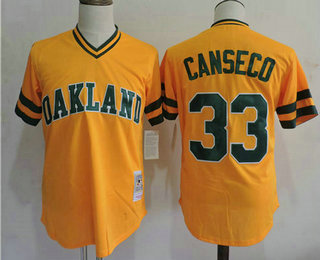 yellow a's jersey