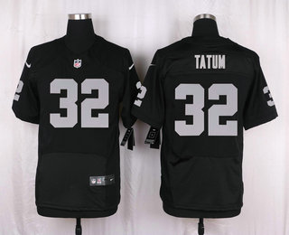 Men's Oakland Raiders #32 Jack Tatum Black Team Color Stitched NFL Nike Elite Jersey