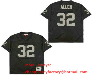 Men's Oakland Raiders #32 Marcus Allen Black 1983 Throwback Jersey