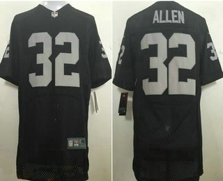 Men's Oakland Raiders #32 Marcus Allen New Black Stitched NFL Retired Player Nike Elite Jersey
