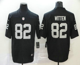 Men's Las Vegas Raiders #82 Jason Witten Black 2020 Vapor Untouchable Stitched NFL Nike Limited Jersey