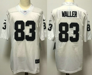 Men's Oakland Raiders #83 Darren Waller White 2017 Vapor Untouchable Stitched NFL Nike Limited Jersey