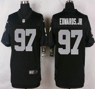 Men's Oakland Raiders #97 Mario Edwards Jr Nike Black Elite Jersey