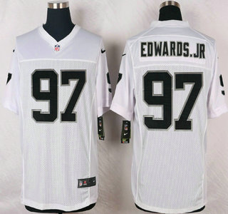 Men's Oakland Raiders #97 Mario Edwards Jr Nike White Elite Jersey