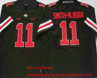 Men's Ohio State Buckeyes #11 Jaxon Smith Njigba Black 2022 Vapor Untouchable Stitched Nike Jersey
