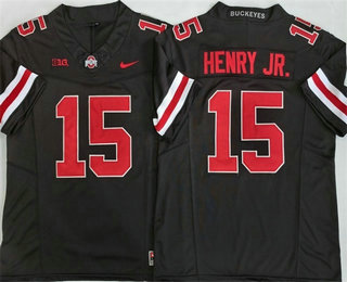 Men's Ohio State Buckeyes #15 Chris Henry Jr Black FUSE College Football Jersey