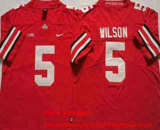 Men's Ohio State Buckeyes #5 Kevin Wilson Red 2022 Vapor Untouchable Stitched Nike Jersey
