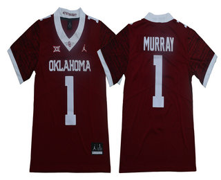 Men's Oklahoma Sooners #1 Kyler Murray Red 47 Game Winning Streak College 2017 Vapor Untouchable Limited Jersey