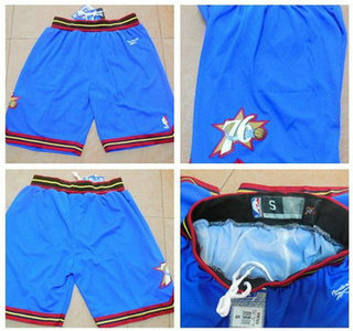 Men's Philadelphia 76ers Blue Soul Swingman Throwback Short
