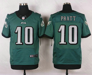 Men's Philadelphia Eagles #10 Quron Pratt Midnight Green Team Color NFL Nike Elite Jersey