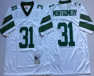 Men's Philadelphia Eagles #31 Wilbert Montgomery White Throwback Jersey by Mitchell & Ness